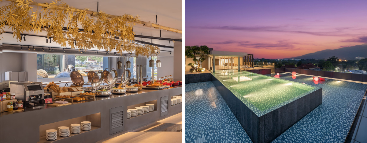 睡到自然醒→清邁最大商場~尚泰購物中心+BIG C伴手禮購買→五星飯店U尼曼自助餐